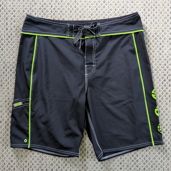 Rip Curl Other - Rip Curl Mirage Ultimate Stretch Boardshorts Mens Sz 34 Black & Neon Green EUC